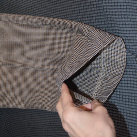 ALFRED DUNNER Brown Lines Pattern Elastic on Belt/Waist Women's Pants 16 - Picture 9 of 10